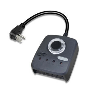 Holiday Time Outdoor 3-Outlet Mechanical Timer with 4 Lighting Programs